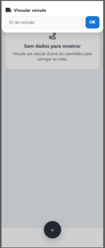 Tela de login do app